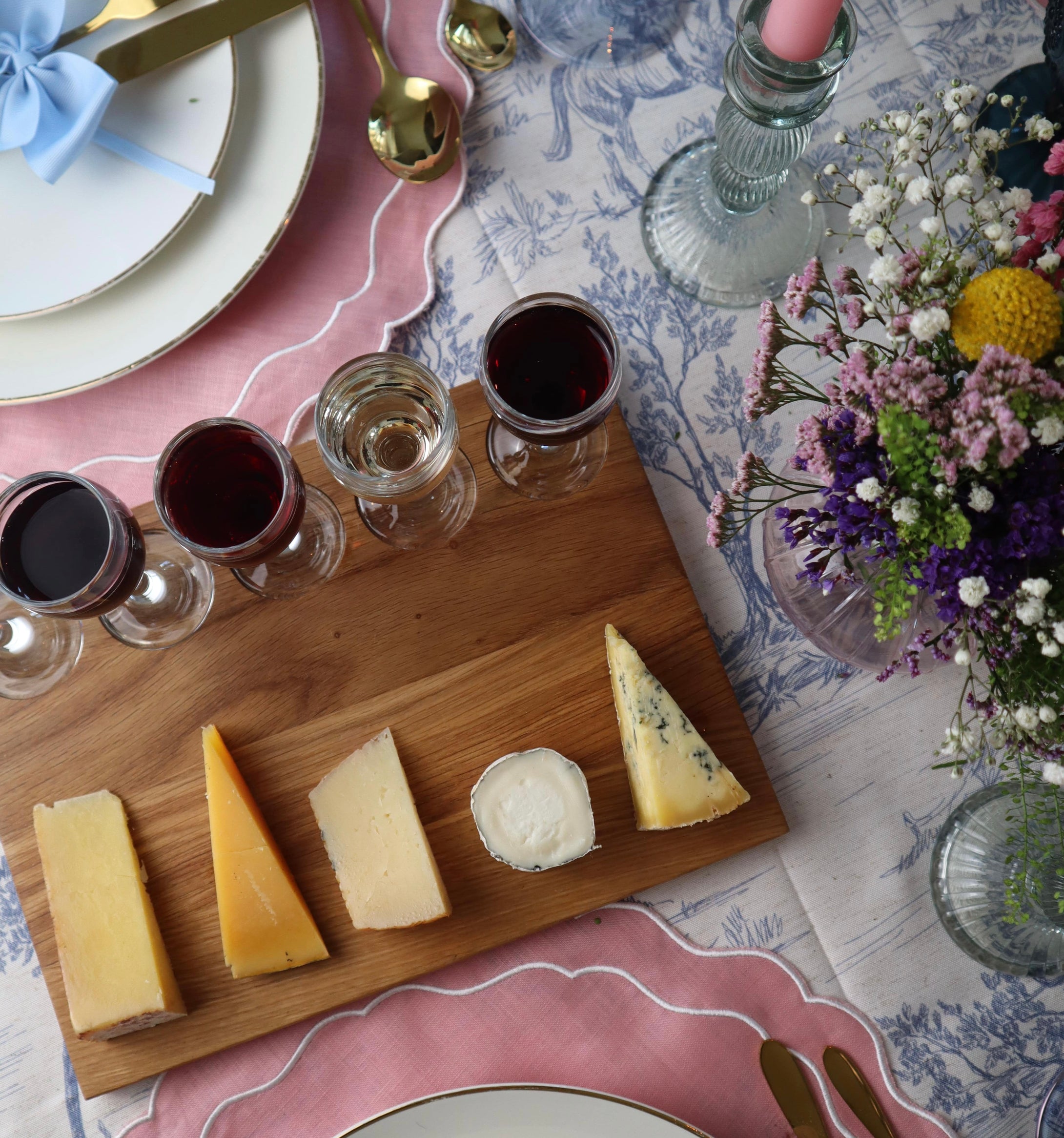 The Cheese & Wine Tasting Board