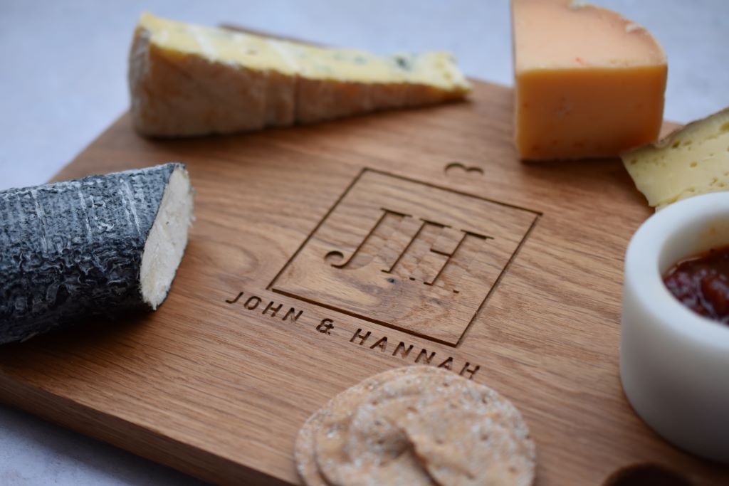 The Lovers Board - Rectangular Oak Cheese Board